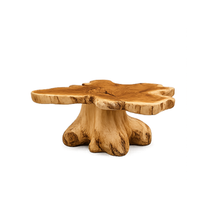 ARTERRA Premium Modern Teak Tree Trunk <b>Coffee</b> <b>Table</b> Organic Salvaged <b>Root</b> Slab Eco-Friendly Durable Accent <b>Table</b> Furniture - Product Image 2