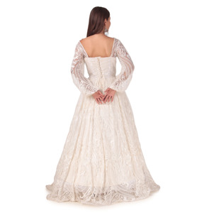 Vestidos de Novia de Alta Calidad 2026, Blancos, con Bordado, Lentejuelas y Forro de Satén, para Fiestas, Nuevo Vestido de Novia - Product Image 5