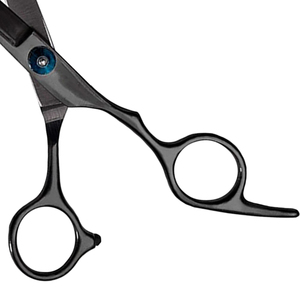 Ciseaux de barbier professionnels de 5,5 pouces, ciseaux à cheveux en acier inoxydable de 6 pouces, lame tranchante, outil de coiffure noir - Product Image 4
