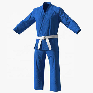 Judo Uniform 100% Cotton Pearl Weave Lightweight Durable Men's Quick Dry Jacket Pants Reinforced <b>Stitching</b> Training - Product Image 1