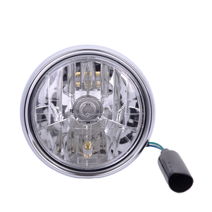 JY-18M5 Front Motorcycle Headlight 6V/12V Replacement for CB250X <b>H4</b> Diamond Iron Housing - Product Image 1