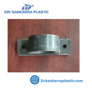 Carcasa de Rodamiento de Bloque de Almohada con Brida de 2 Pernos de Plástico PBT Termoplástico Blanco y Negro - Product Image 2