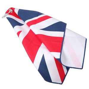 Drop Shipping <strong>UK</strong> Union Jack Series Printed Microfiber <strong>Waffle</strong> Texture Golf <strong>Towel</strong> - Product Image 3