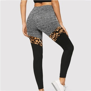 Leggings de yoga personnalisés à taille élastique pour femme, en polyester, style unique - Product Image 6