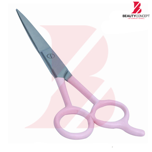 Ciseaux à cheveux de qualité supérieure en plastique rose, ciseaux de barbier en acier inoxydable, outil professionnel de salon - Product Image 2