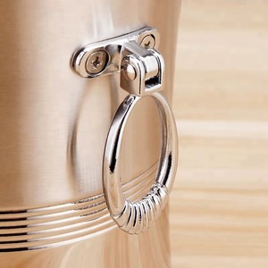 Cubo de Hielo de Acero Inoxidable de Diseño Redondo Moderno, Resistente al Óxido, Enfriador de Bebidas para Fiestas, Venta Caliente - Product Image 2