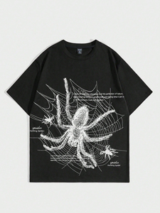 เสื้อยืดผู้ชายคุณภาพสูง ทรงโอเวอร์ไซส์ ครอปพอดีตัว ผ้าฝ้ายแท้ 100% น้ำหนัก 180 กรัม ขายดีที่สุด รับสกรีนโลโก้ - Product Image 4