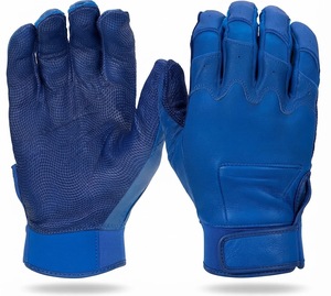 Purple PU Leather Batting <b>Gloves</b> Padded Hook And Loop Closure Unisex Adult Training Ambidextrous - Product Image 4