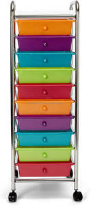 Organizador de Ropa Multifuncional de Tres Cajones, Moderno, de Aleación de Acero y Plástico Plateado, con Ruedas, Fácil de Usar en la Sala de Estar - Product Image 5