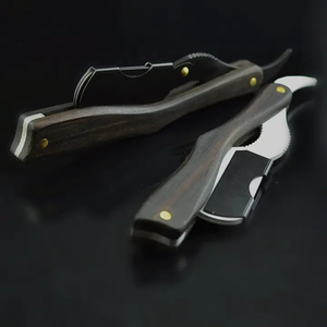 Navaja de Afeitar Recta de Acero de Damasco, Navaja de Afeitar Profesional para Barbería, Hoja de Espiga Completa, Navaja Manual Hecha a Mano con Estuche - Product Image 3