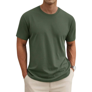 เสื้อยืดผู้ชายทรงหลวมสไตล์สปอร์ต รุ่น DZ 26275 ผ้าโพลีเอสเตอร์/คอตตอน พิมพ์ลายดิจิทัล ดีไซน์เรียบง่าย - Product Image 4