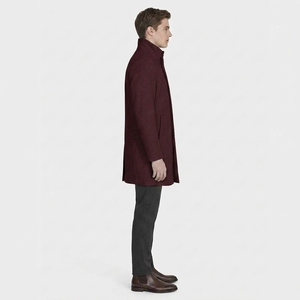 Veste longue matelassée décontractée pour homme, manteau chaud d'hiver avec fermeture avant et poches latérales zippées - Product Image 2