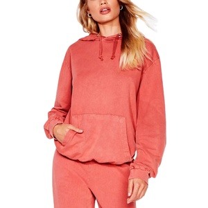 Haut tricoté Vintage à capuche hommes femmes acide lavé à capuche haute rue hommes mode décontracté ample respirant pull à capuche - Product Image 1
