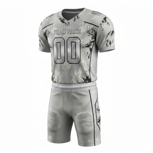 Uniforme de Fútbol Americano Personalizado de Alta Calidad al por Mayor, Ropa Deportiva para Equipos con Mangas Cortas en Tallas Grandes, Uniforme a Precio Económico - Product Image 2