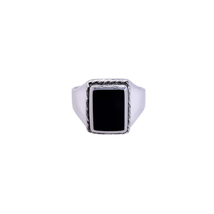 Bague en argent sterling 925 avec onyx noir mystique pour homme et femme, bijou artisanal avec pierre précieuse, cadeau - Product Image 2