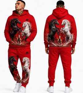 Chándal Informal de Invierno con Capucha para Hombre, de Alta Calidad y Bajo Precio, Ropa de Calle, Color Personalizado, 100% Algodón, Gran Venta - Product Image 3