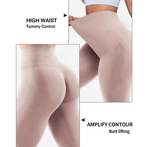Leggings de Yoga para Mujer, Corte Holgado, con Fruncido en la Parte Trasera, Transpirables y Elásticos, Ropa Deportiva - Product Image 6