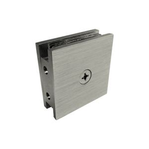 51mm X 51mm Nickel brossé bord carré en laiton massif porte de douche pince en verre pouce et système de mesure métrique - Product Image 1