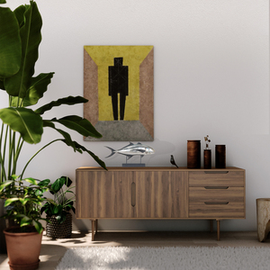 Anne Home - Escultura Decorativa de Pared con Cabeza de Antílope, Escultura de Pared de Resina con Forma de Animal para Sala de Estar, 63.5Lx10.16Wx38.1H cm - Product Image 6