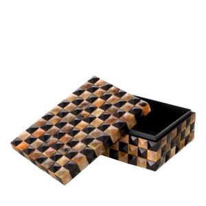 Caja de Almacenamiento de Joyas Rectangular de Bambú Personalizada, Portátil, Duradera, de Gran Capacidad, Diseño Clásico Artesanal, Multifuncional, para Regalo - Product Image 1