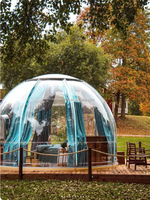 Domo Geodésico de Lujo para Glamping, Tipo Iglú, para 4 Estaciones, de 3m, 4m, 5m y 6m, para Hotel o Casa, en Venta