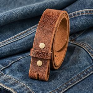 Cinturón de Cuero Genuino para Hombre, Estilo Vintage, con Patrón Personalizado Grabado con Láser, Cinturón Casual Resistente de Piel de Vaca, LMB-0098B - Product Image 1