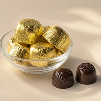 Produits les plus vendus : bonbons en forme de demi-œuf au chocolat noir en boîte personnalisée pour les importateurs en gros