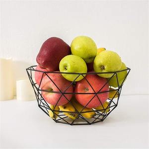 Cesta de Frutas Circular de Hierro Forjado de Estilo Nórdico, Organizador de Almacenamiento Minimalista para Sala de Estar y Cocina, Ecológico y Duradero - Product Image 2