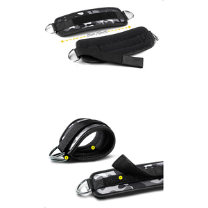 สายรัดข้อเท้าสำหรับออกกำลังกายแบบยี่ห้อส่วนตัว พร้อมสายรัดเวลโคร รองรับข้อเท้าอย่างดีเยี่ยมสำหรับการออกกำลังกายด้วยเครื่องเคเบิล - Product Image 3