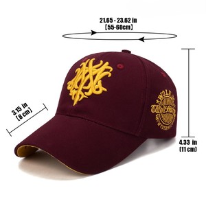 Gorra de Béisbol Unisex con Monograma 3D Bordado, Estilo Vintage, de Algodón, con Visera Curva, Estilo Hip Hop, Ajustable, Tipo Dad Hat - Product Image 3
