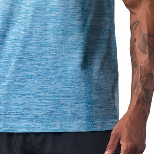 T-shirt dégradé bleu ciel pour homme, décontracté, à manches courtes, col rond, vêtement de sport léger et respirant, idéal pour l'été et le quotidien - Product Image 5