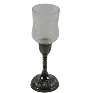 Support de bougie tealight design pour table avec couvercle en verre, idéal pour la décoration de table, les dîners et les décorations de Noël - Product Image 1