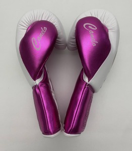 Guantes de Boxeo de Piel Auténtica de Alta Calidad, Último Modelo, Blancos y Morados, Sin Boxeo No Hay Vida, Equipo de Combate - Product Image 5