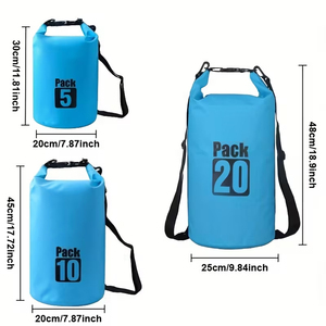 Sac à dos léger 20L imperméable en PU bleu pour sports de plein air avec design et taille personnalisés - Product Image 3