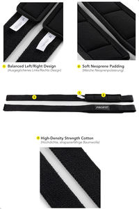 Ensemble de sangles de levage réglables en néoprène élastique et coton durable de qualité supérieure avec bandes de maintien pour poignets, idéal pour les sports de force – Vente directe usine OEM/ODM - Product Image 4