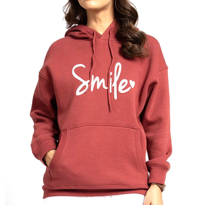 Sudadera con capucha al por mayor para mujer, de algodón de calidad, color liso, personalizada, fabricada en fábrica, sudaderas con capucha para damas - Product Image 1
