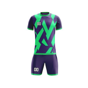 Maillot de foot personnalisé entièrement sublimé avec logo imprimé pour uniforme de foot masculin - Product Image 1