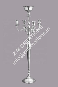 Candélabre de table en métal de luxe, sans flamme, pour mariage, Pâques, Noël, décoration de la maison, porte-bougie, vase à fleurs, bol, centre de table - Product Image 2