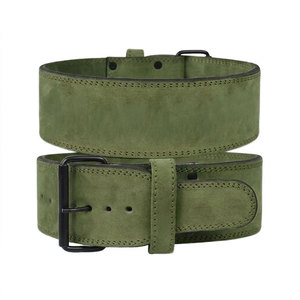 Hot Selling Suede Leather Custom Weightlifting & Bodybuilding Single Prong Buckle Powerlifting Gym Belt For Workout - Product Image 2