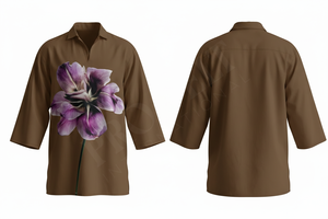 Chemise Décontractée Personnalisée Tendance et Respirante, Légère, Couleur Unie, ou Surchemise Imprimée à Motifs Floraux Personnalisés – Vente en Gros - Product Image 2