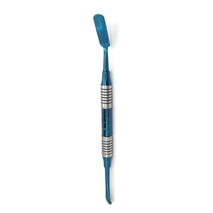Élévateur périostal dentaire professionnel en acier inoxydable avec pointes recouvertes de titane bleu pour tissus gingivaux chirurgicaux - Product Image 3