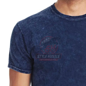 Camisetas de Hombre con Lavado Ácido Hechas a Medida en Fábrica, Camisetas Extra Grandes para Hombre con Lavado Ácido - Product Image 6