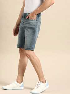 Shorts en jean déchirés pour homme, style vintage, coupe slim, respirant, avec rayures latérales, de haute qualité, pour l'été - Product Image 3