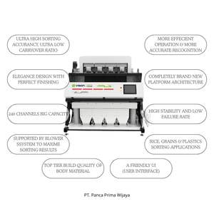 Machine de tri des couleurs Vision XR4-Z PRO de haute qualité |   Capacité de 4000 kg/h |   220V |   Sélection de café haute vitesse en couleur CCD | - Product Image 3