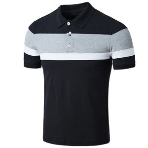เสื้อโปโลผู้ชายคุณภาพสูง ผ้าฝ้ายผสมโพลีเอสเตอร์ สกรีนโลโก้ได้ตามต้องการ เสื้อกอล์ฟแฟชั่น เสื้อผ้ากีฬา เสื้อยืดคอปกสำหรับผู้ชาย - Product Image 1