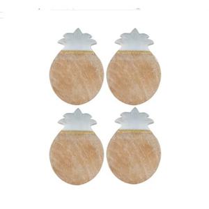 Luxury Custom Stone Coaster Marble Acacia Wooden Coaster for Drinks Cup <b>Pine</b> Apple Shape Wooden Coaster Set - Product Image 1