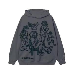 เสื้อฮู้ด EcoPure Blend รุ่น Solid Winter ผ้าฝ้าย 100% ทรงโอเวอร์ไซส์ แบบถัก - Product Image 2