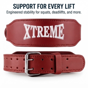 Sports Leather Weightlifting <b>Belt</b> Gym Leather <b>Weight</b> Lifting <b>Belt</b> Team <b>Training</b> Crossfit Customized Size Non-Slip Sports Gear - Product Image 2