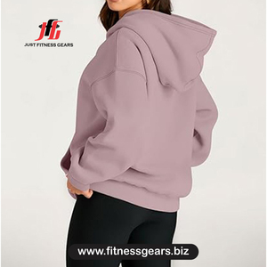 Sudadera con capucha extragrande de algodón polar, sudaderas de color liso, sudaderas transpirables de manga larga - Product Image 2