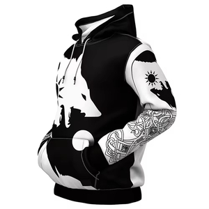 เสื้อฮู้ดดี้พิมพ์ลายฤดูหนาวผ้าฝ้าย 100% ดีไซน์ใหม่ ขายดี พิมพ์โลโก้ตามสั่ง MOQ ต่ำ สำหรับงานศิลปะและอุตสาหกรรม - Product Image 2